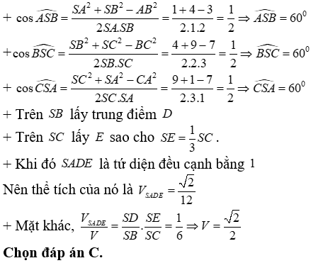 Bài tập trắc nghiệm Hình học 12 | Câu hỏi trắc nghiệm Hình học 12