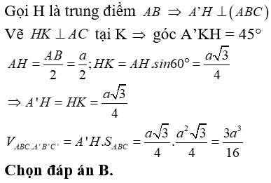 Bài tập trắc nghiệm Hình học 12 | Câu hỏi trắc nghiệm Hình học 12