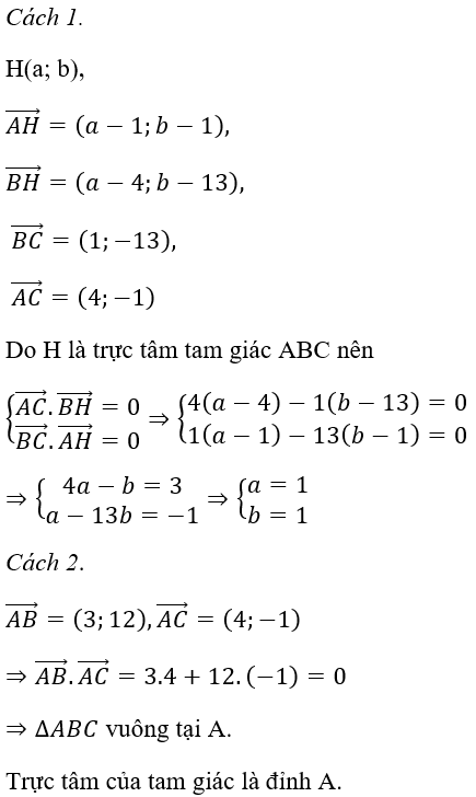 Bài tập trắc nghiệm Hình học 10 | Câu hỏi trắc nghiệm Hình học 10