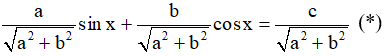Các bài toán về phương trình bậc nhất đối với sin và cos và cách giải