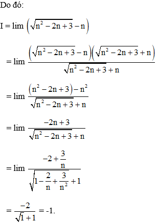 Cách tính giới hạn của dãy số có chứa căn thức cực hay, chi tiết - Toán lớp 11