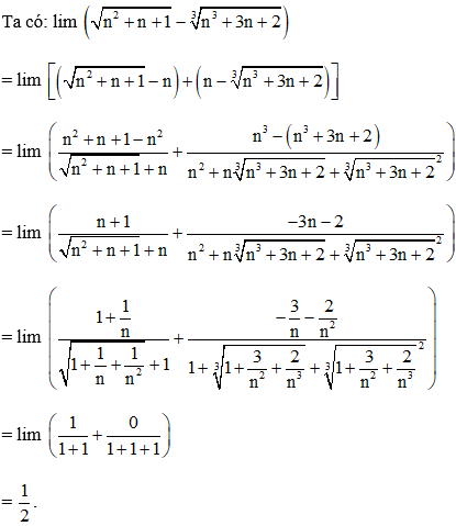 Cách tính giới hạn của dãy số có chứa căn thức cực hay, chi tiết - Toán lớp 11
