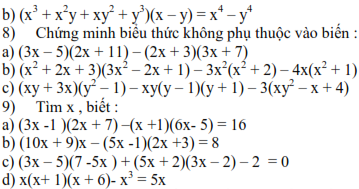 Đề cương học kì 1 môn Toán lớp 8 (ảnh 3)