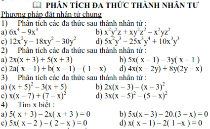 Đề cương học kì 1 môn Toán lớp 8 (ảnh 7)