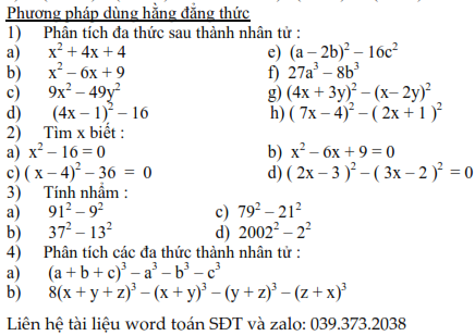 Đề cương học kì 1 môn Toán lớp 8 (ảnh 8)