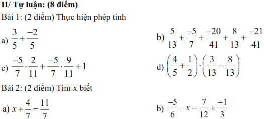 Bộ đề thi giữa học kì 2 Toán lớp 6 (ảnh 3)