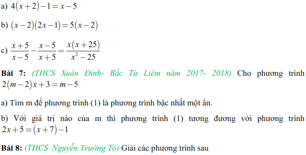 Tuyển tập và phân loại Toán 8 đề thi học kì II TP Hà Nội (ảnh 6)