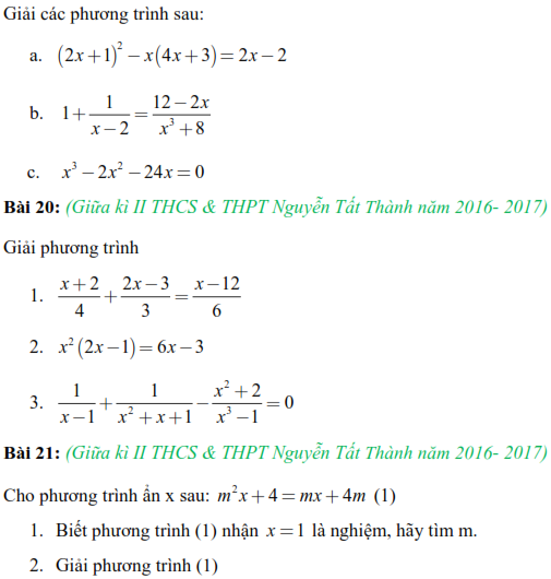 Tuyển tập và phân loại Toán 8 đề thi học kì II TP Hà Nội (ảnh 11)