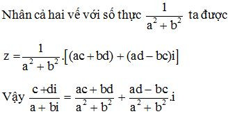 Lý thuyết Phép chia số phức chi tiết – Toán lớp 12 (ảnh 1)