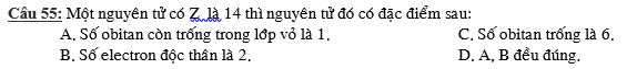 Bài tập về cấu tạo nguyên tử cơ bản, nâng cao (ảnh 2)