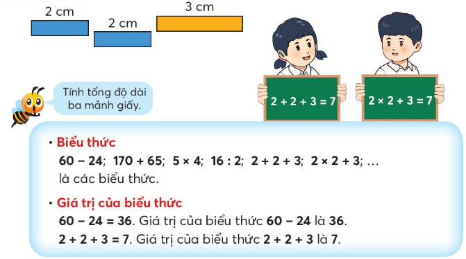 Lý thuyết Làm quen với biểu thức (Chân trời sáng tạo 2022) hay, chi tiết | Toán lớp 3 (ảnh 1)