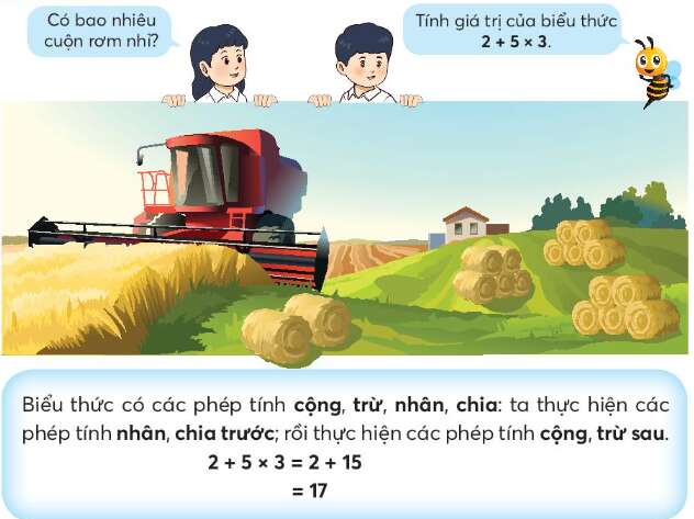 Lý thuyết Tính giá trị của biểu thức (tiếp theo) (Chân trời sáng tạo 2022) hay, chi tiết | Toán lớp 3 (ảnh 1)