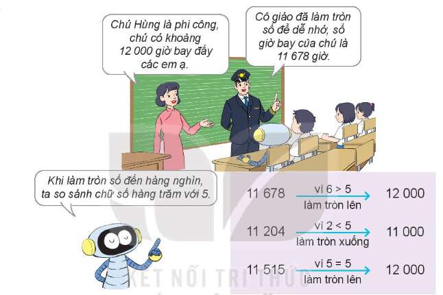 Lý thuyết Làm tròn số đến hàng nghìn, hàng chục nghìn (Kết nối tri thức 2022) hay, chi tiết | Toán lớp 3 (ảnh 1)