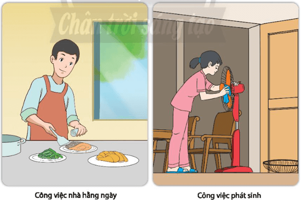 Thực hiện công việc nhà