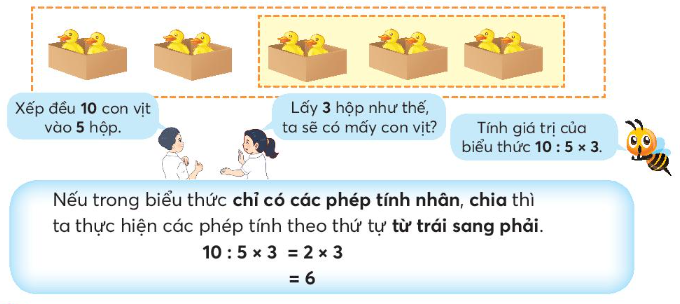 Lý thuyết Tính giá trị của biểu thức (Chân trời sáng tạo 2022) hay, chi tiết | Toán lớp 3 (ảnh 2)