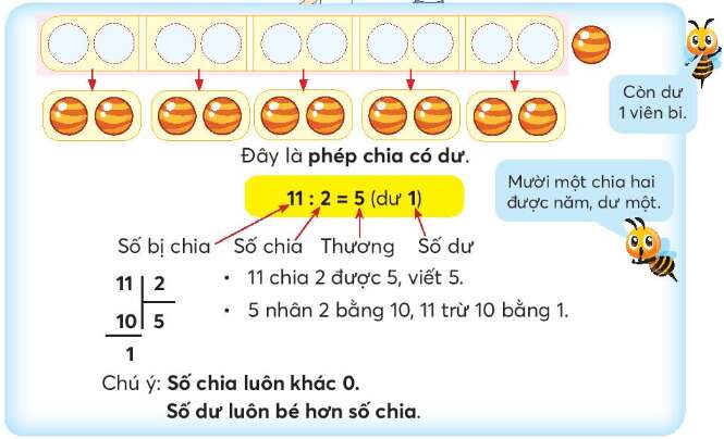 Lý thuyết Phép chia hết và phép chia có dư (Chân trời sáng tạo 2022) hay, chi tiết | Toán lớp 3 (ảnh 2)