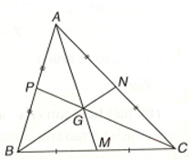 Với giả thiết như ở Câu 1, phương án nào sau đây là sai?GA = 2GM; NG/GB=1/2