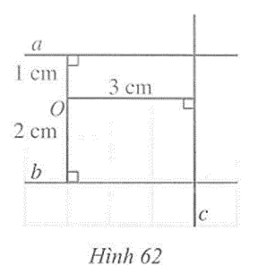 Quan sát Hình 62 cho biết: a) Khoảng cách từ điểm O đến đường thẳng a