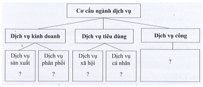 Cho các ngành dịch vụ sau: khách sạn, nhà hàng, bệnh viện, trường học; quảng cáo