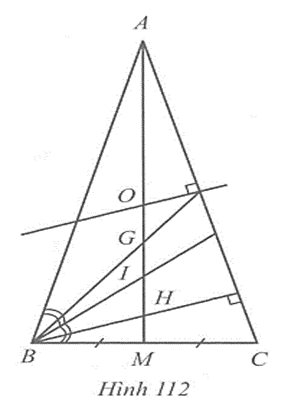 Cho tam giác ABC có G là trọng tâm, H là trực tâm, I là giao điểm của ba đường phân giác