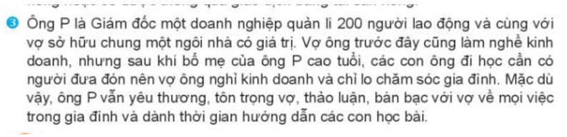 Em hãy chỉ ra những biểu hiện của quan hệ nhân thân và quan hệ tài sản