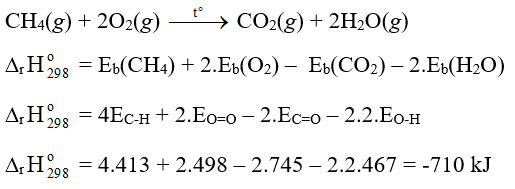 Tính biến thiên enthalpy của phản ứng đốt cháy 1 mol octane