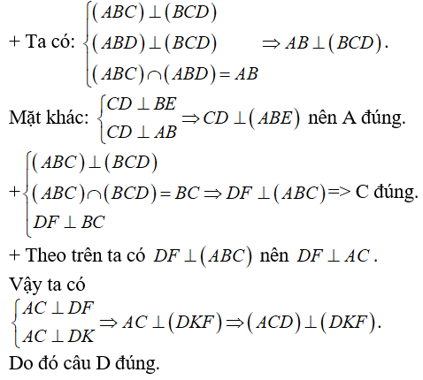 Cách chứng minh hai mặt phẳng vuông góc trong không gian cực hay - Toán lớp 11