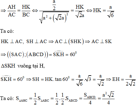 Đề thi Học kì 1 Toán lớp 12 có đáp án (Đề 3)