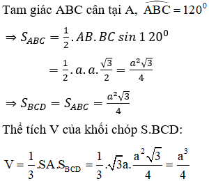 Đề thi Học kì 1 Toán lớp 12 có đáp án (Đề 3)