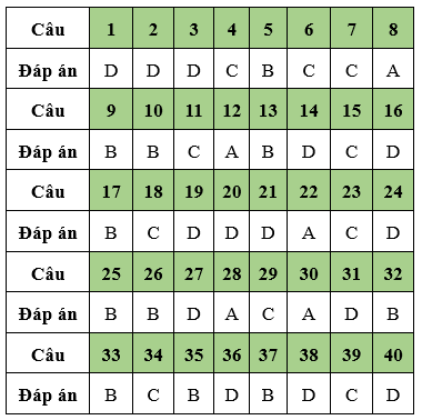 Đề thi Học kì 1 Vật Lí 10 có đáp án (Đề 1 - Trắc nghiệm)