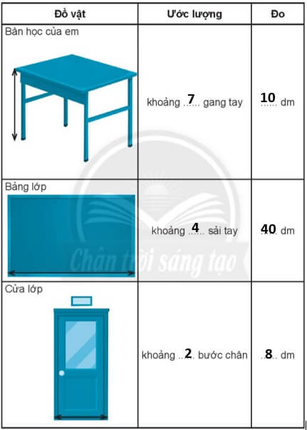 Giải vở bài tập Toán lớp 2 Tập 1 trang 33, 34, 35, 36 Đề - xi – mét | Chân trời sáng tạo