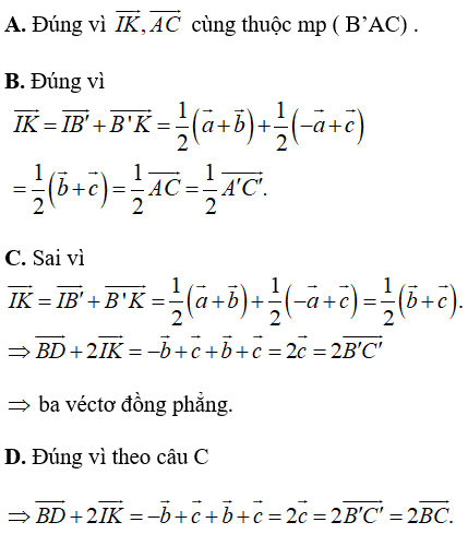 Cách tìm điều kiện để 3 vectơ đồng phẳng hay, chi tiết - Toán lớp 11