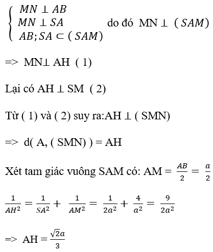 Đoạn vuông góc chung của hai đường thẳng chéo nhau trong không gian (dùng quan hệ song song) - Toán lớp 11