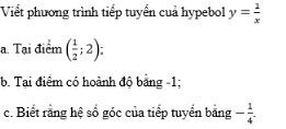 Định nghĩa và ý nghĩa của đạo hàm