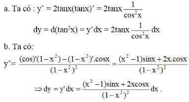 Giải bài tập Toán 11 Vi phân