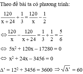 Trắc nghiệm Giải bài toán bằng cách lập phương trình có đáp án (phần 2)