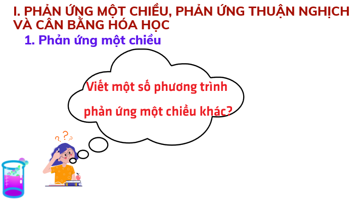 Giáo án điện tử Khái niệm về cân bằng hóa học | Bài giảng PPT Hóa 11 Chân trời sáng tạo (ảnh 1)