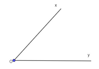 Hãy vẽ hai tia Ox và Oy có chung gốc O