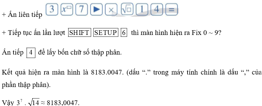 Như đã biết, nếu số đúng là số nguyên hoặc số thập phân thì ta có thể