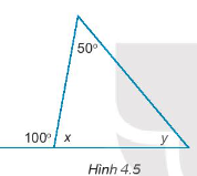 Sách bài tập Toán 7 Bài 12: Tổng các góc trong một tam giác - Kết nối tri thức (ảnh 1)