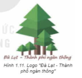 Hãy vẽ logo Đà Lạt - Thành phố ngàn thông như Hình 1.11