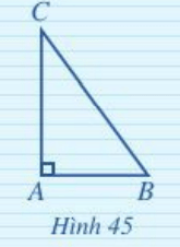 Quan sát Hình 45, đo rồi sắp xếp ba đoạn thẳng AB, BC, CA theo thứ tự từ nhỏ đến lớn