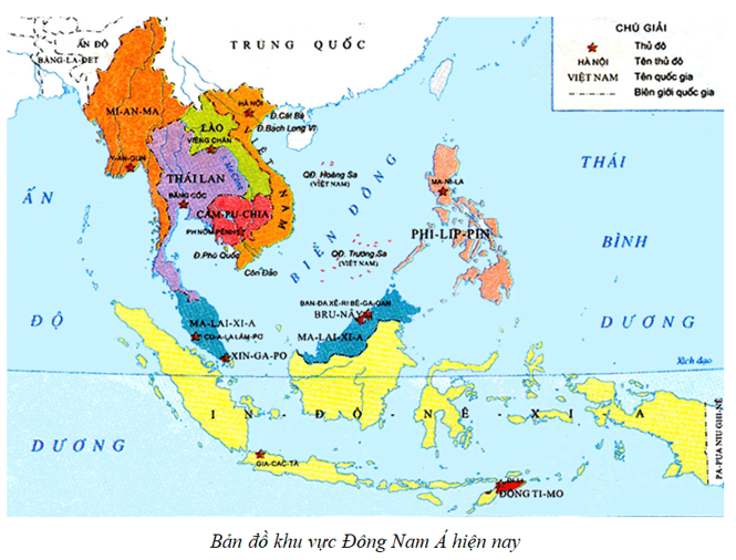 Lý thuyết Địa Lí 11 Kết nối tri thức Bài 11: Vị trí địa lý, điều kiện tự nhiên, dân cư và xã hội khu vực Đông Nam Á