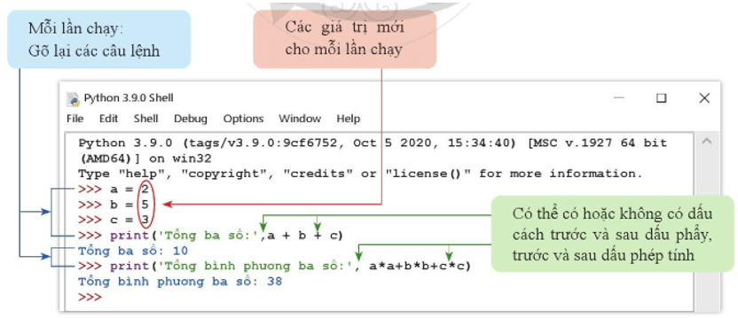 Lý thuyết Tin học 10 Cánh diều Bài 3: Thực hành làm quen và khám phá Python (ảnh 1)