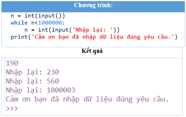 Lý thuyết Tin học 10 Cánh diều Bài 9: Thực hành câu lệnh lặp (ảnh 5)