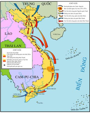 Lý thuyết Lịch Sử 10 Bài 23: Phong trào Tây Sơn và sự nghiệp thống nhất đất nước, bảo vệ tổ quốc cuối thế kỉ XVIII | Lý thuyết Lịch Sử lớp 10 đầy đủ nhất