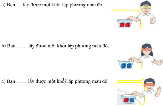 Giải Toán lớp 2 Tập 1 trang 111, 112 Ôn tập: Biểu đồ tranh - Có thể, chắc chắn, không thể | Giải bài tập Toán lớp 2 Chân trời sáng tạo.