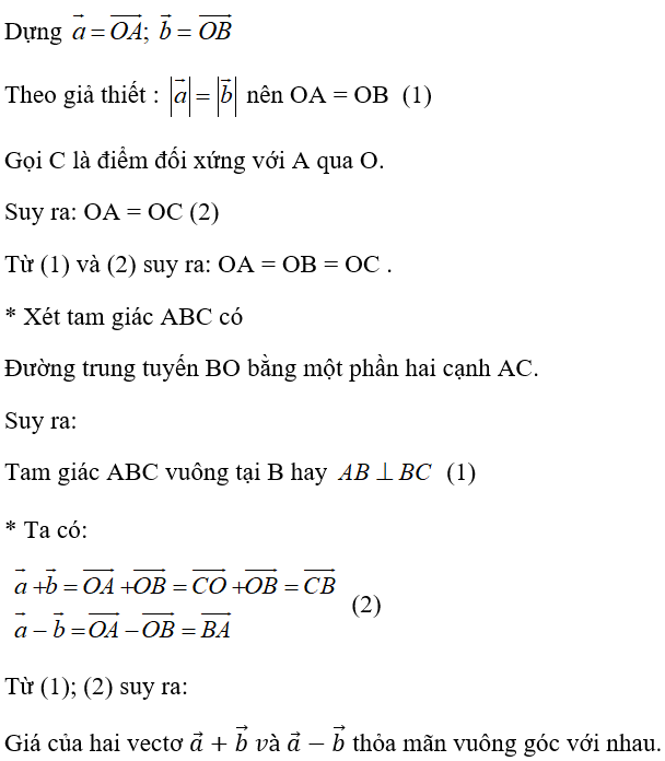 Bài tập trắc nghiệm Hình học 10 | Câu hỏi trắc nghiệm Hình học 10