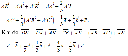 Cách phân tích một vectơ theo các vectơ khác hay, chi tiết | Biểu diễn 1 vectơ theo 2, 3 vectơ không cùng phương