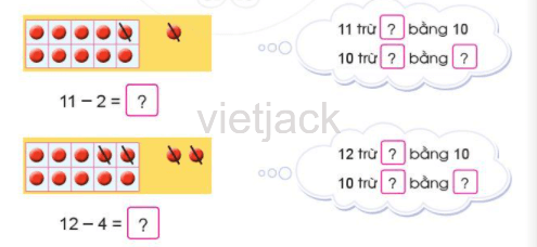 trang 32, 33 Phép trừ (có nhớ) trong phạm vi 20 (tiếp theo) hay nhất